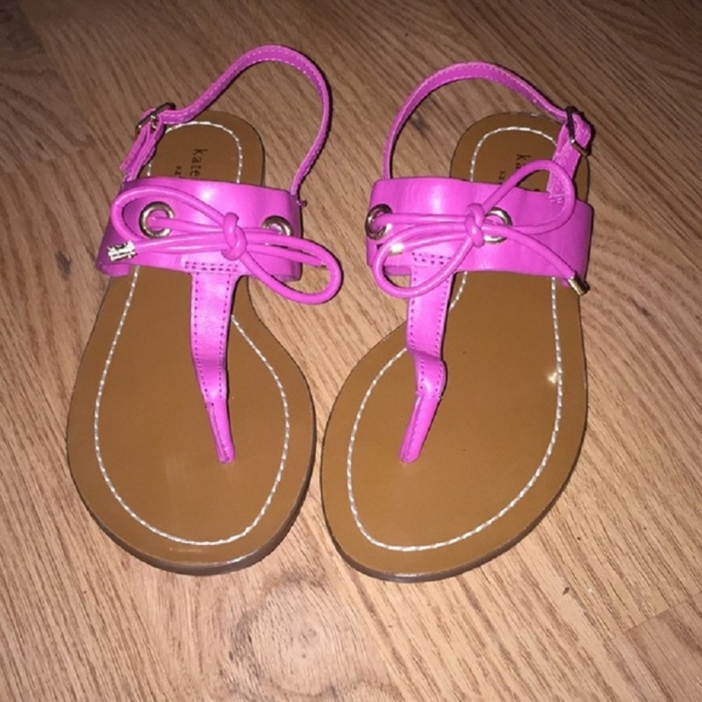 BRAND NEW Kate Spade pink leather sandals
